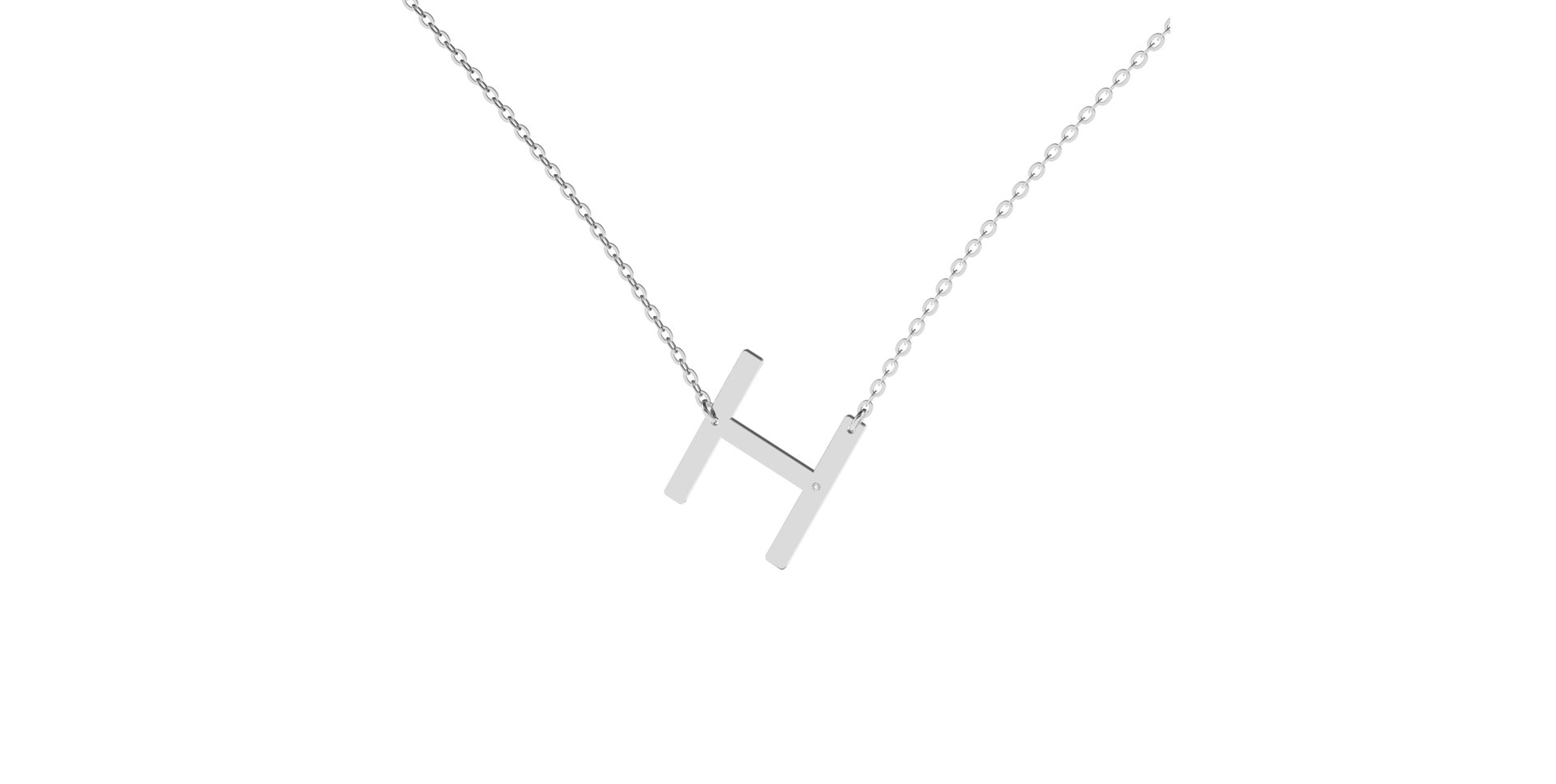Diamond necklace Big Line H