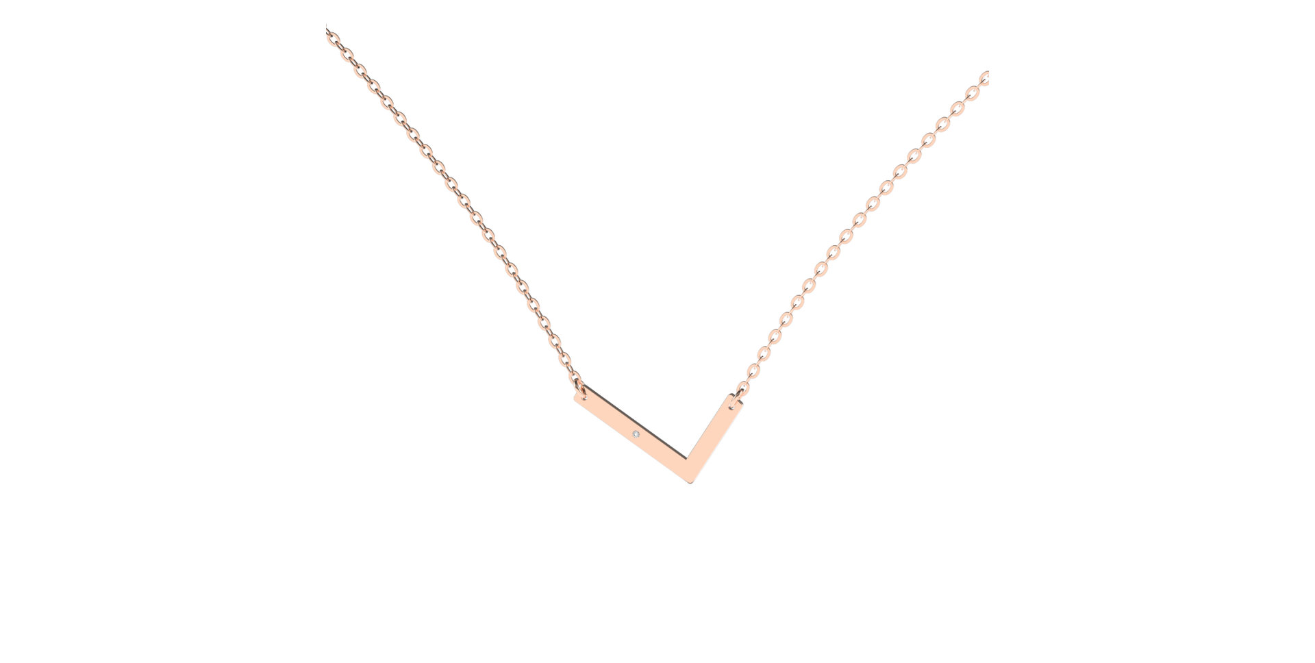 Diamond necklace Big Line L