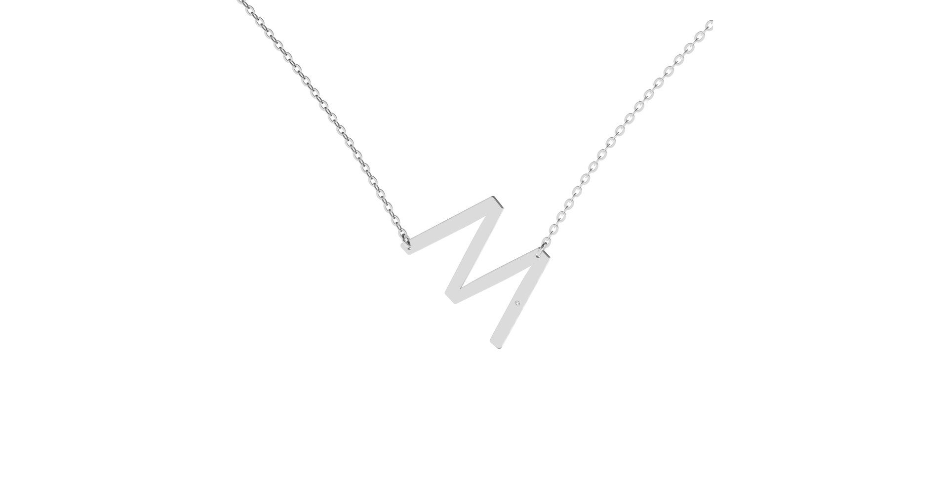 Diamond necklace Big Line M