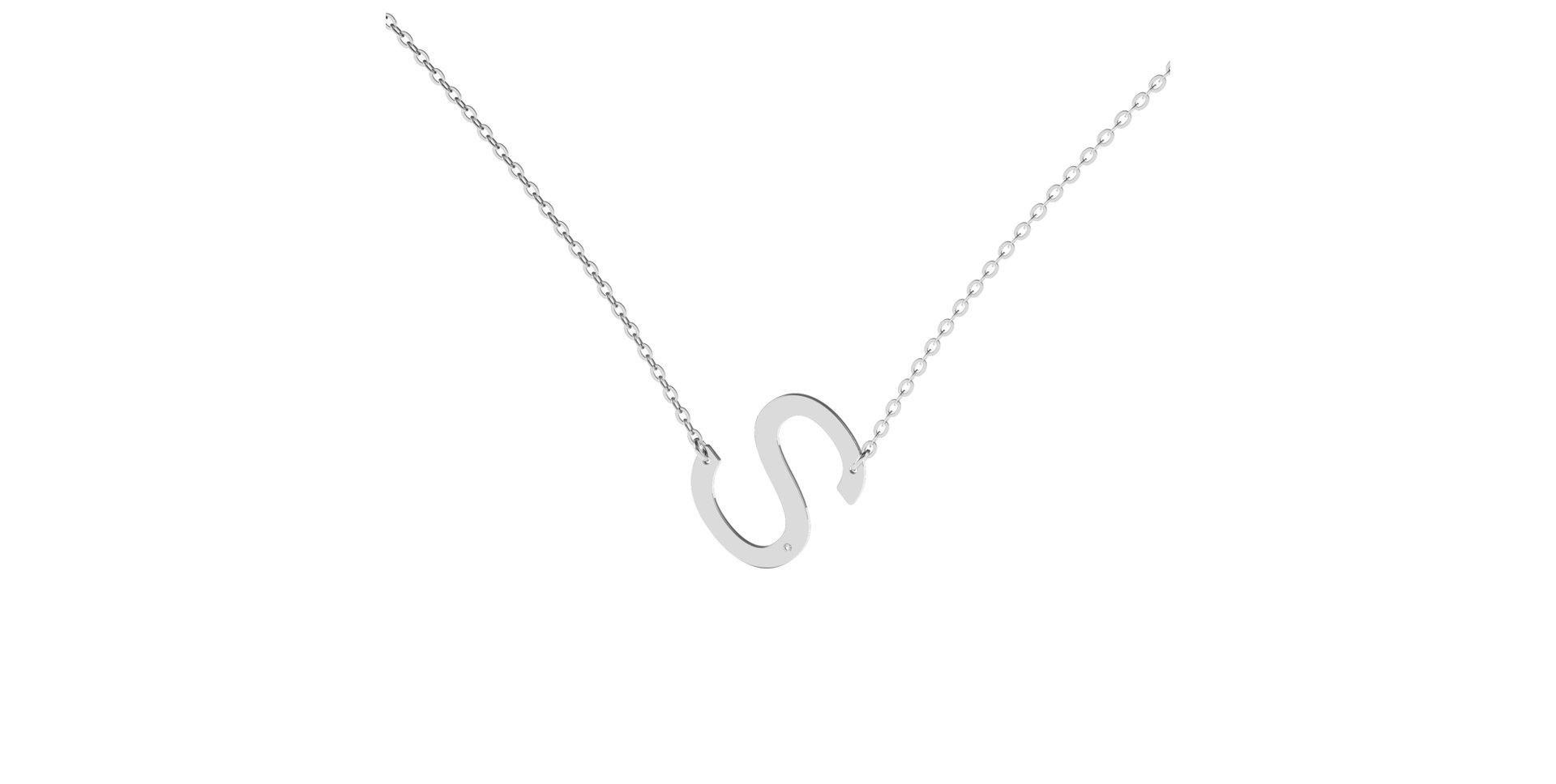 Diamond necklace Big Line S