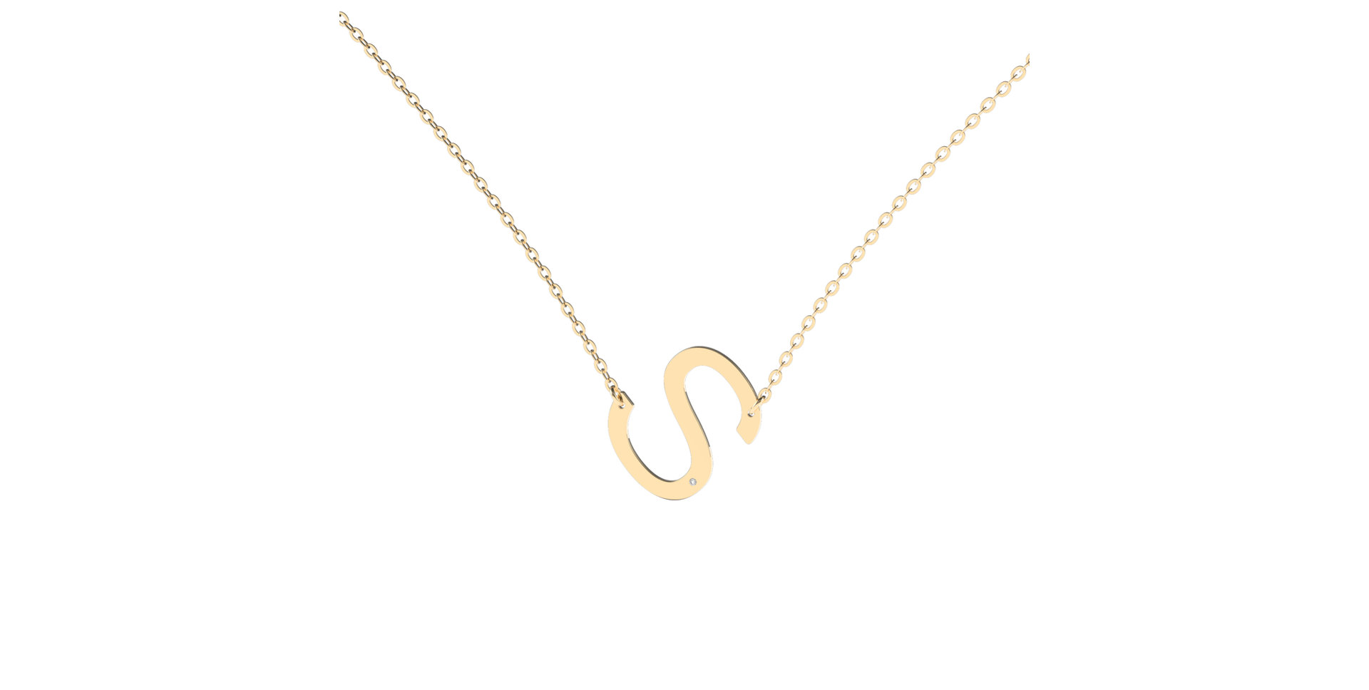 Diamond necklace Big Line S