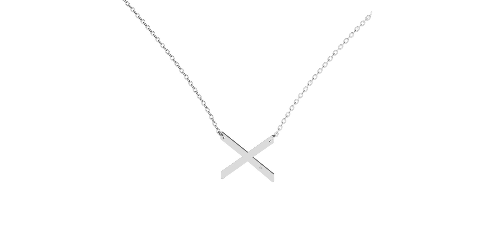Diamond necklace Big Line X