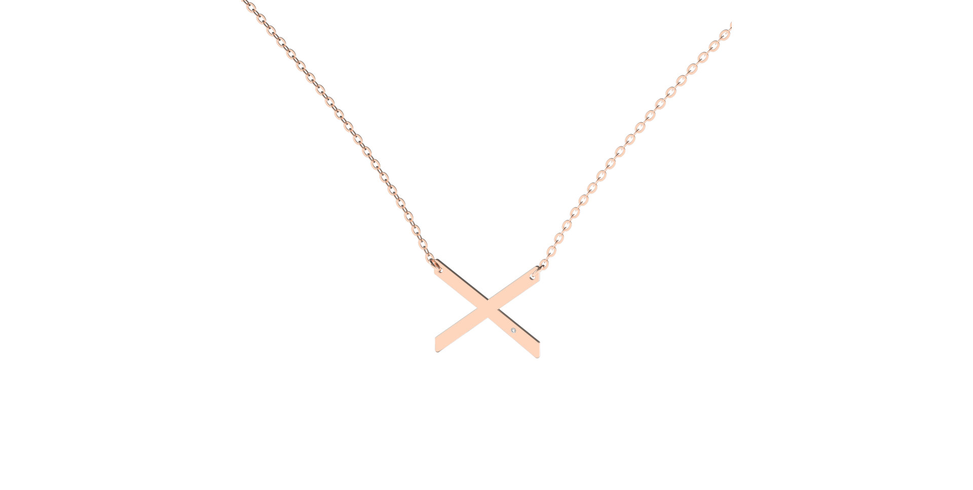 Diamond necklace Big Line X