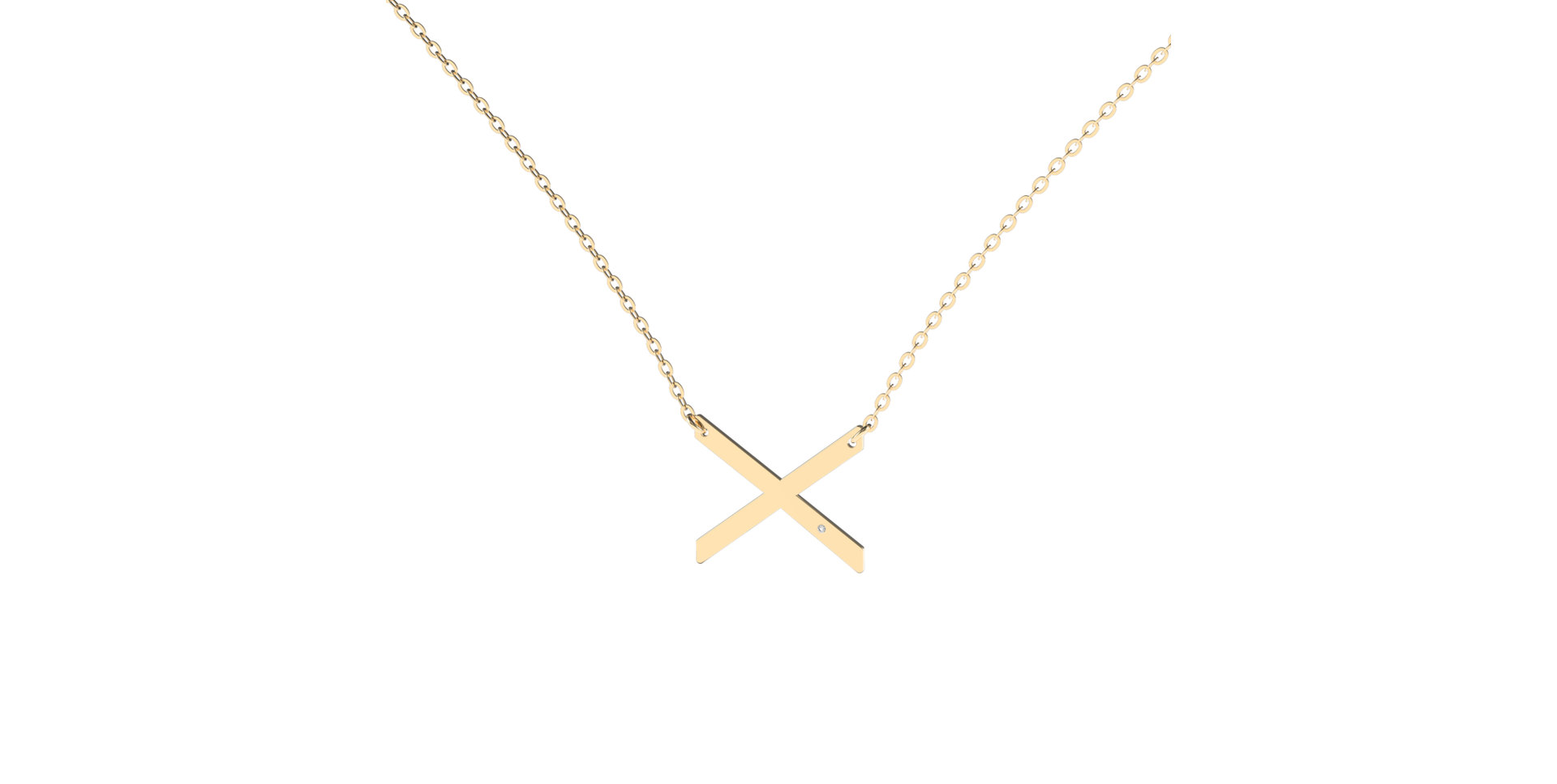 Diamond necklace Big Line X