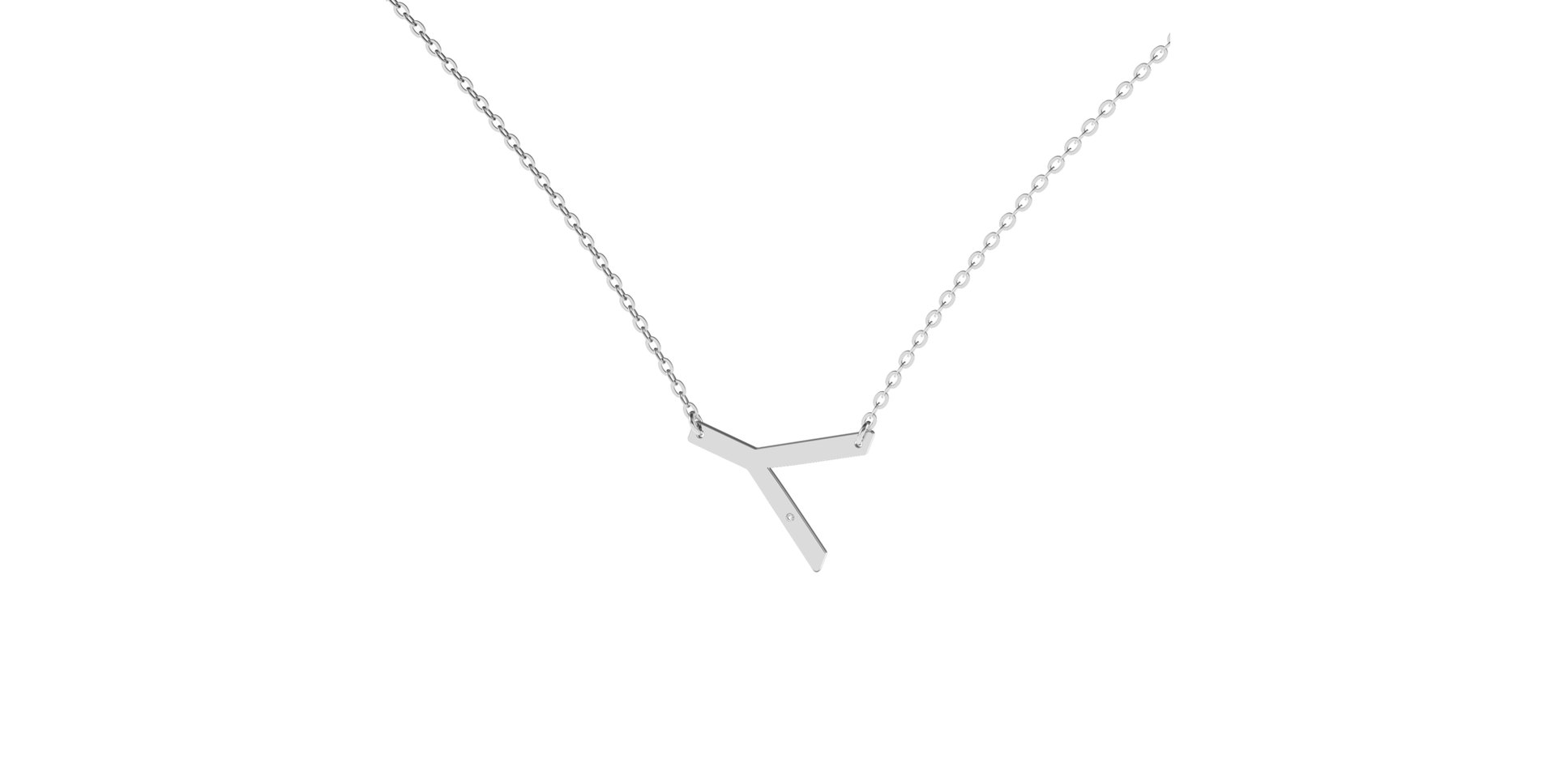 Diamond necklace Big Line Y