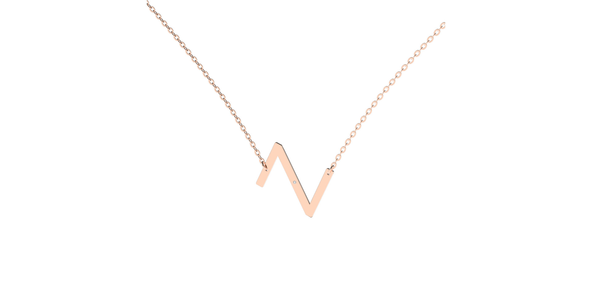 Diamond necklace Big Line Z
