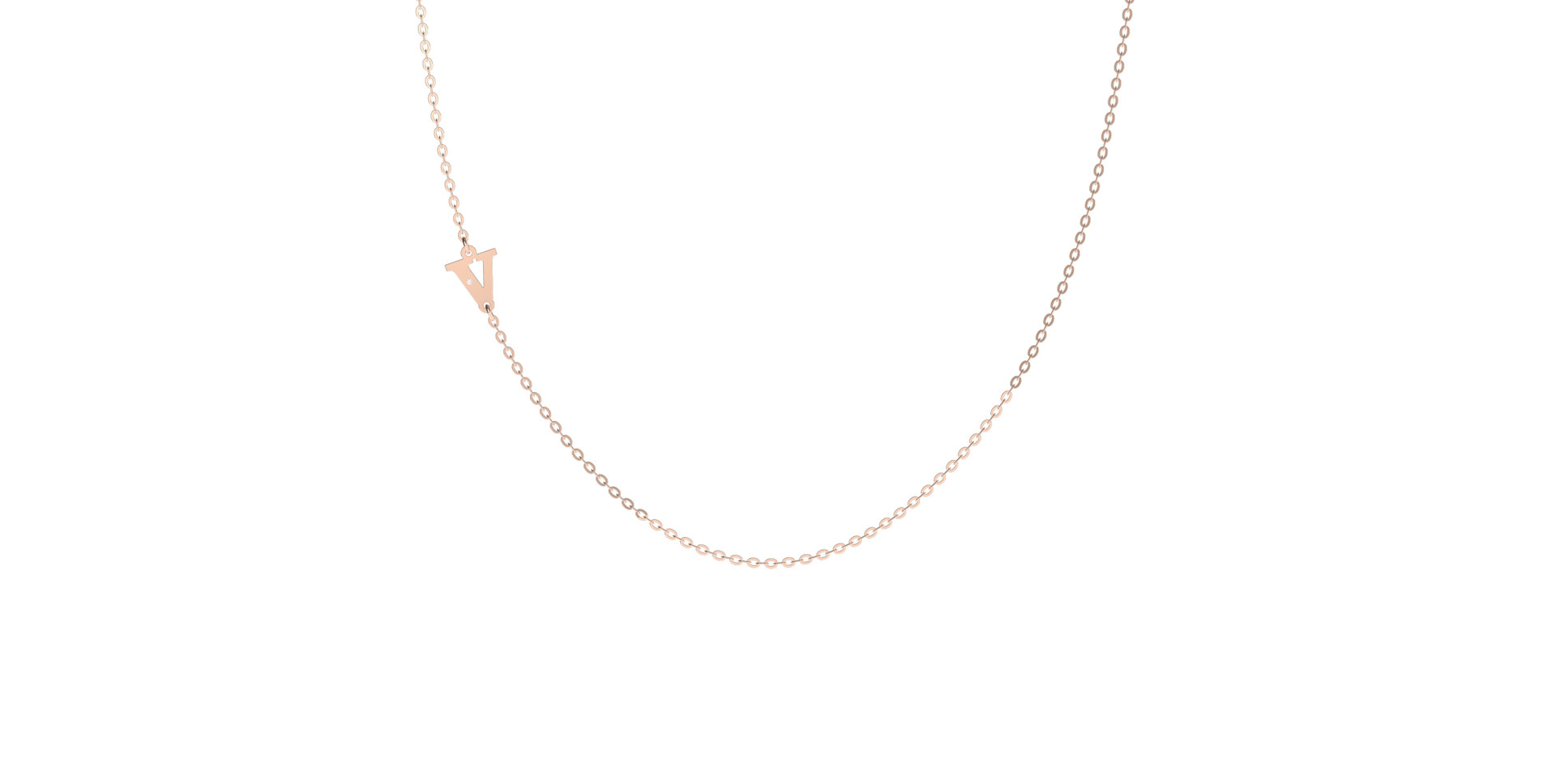 Diamond necklace Big Line V