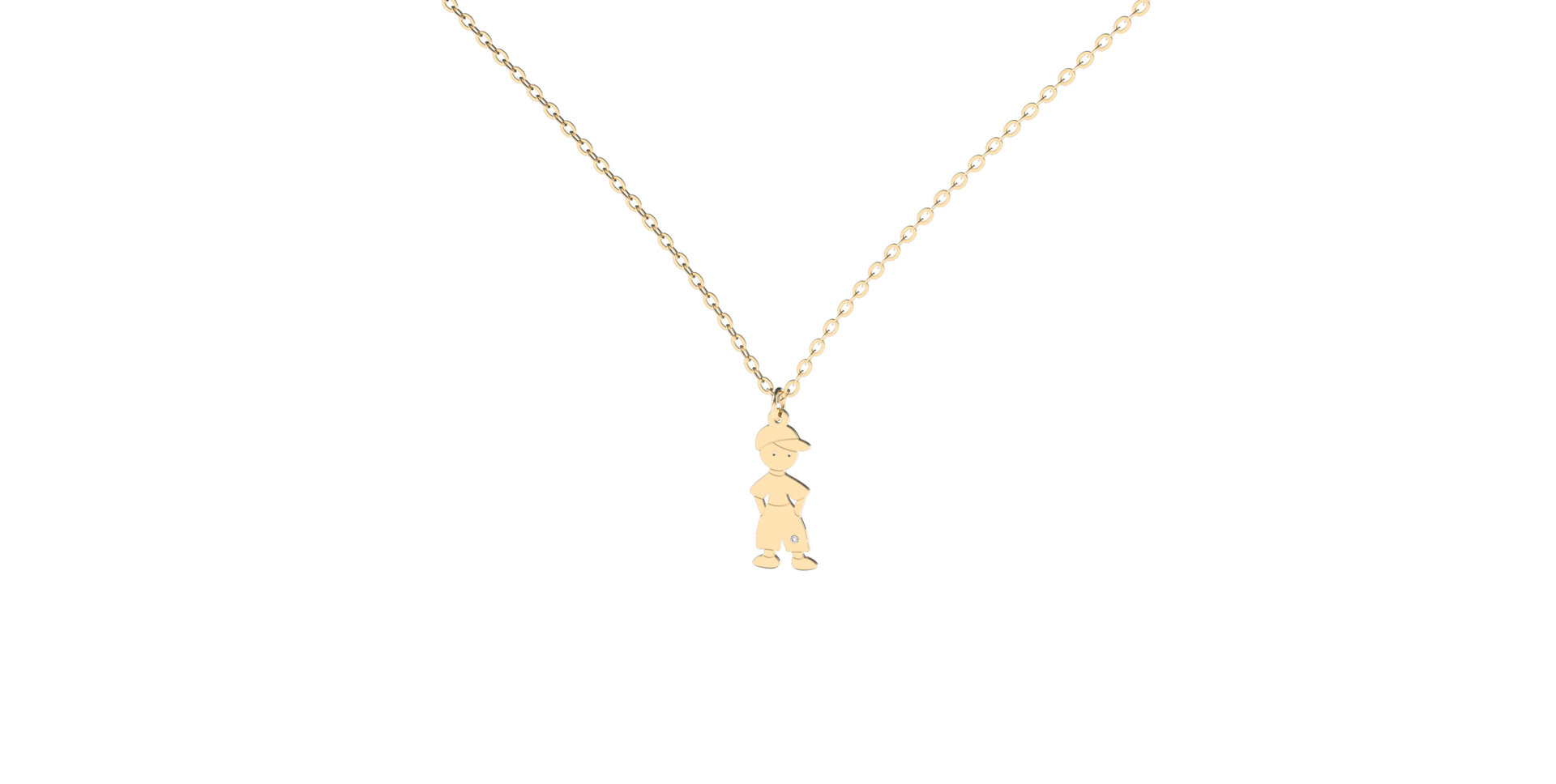 Diamond necklace Boy