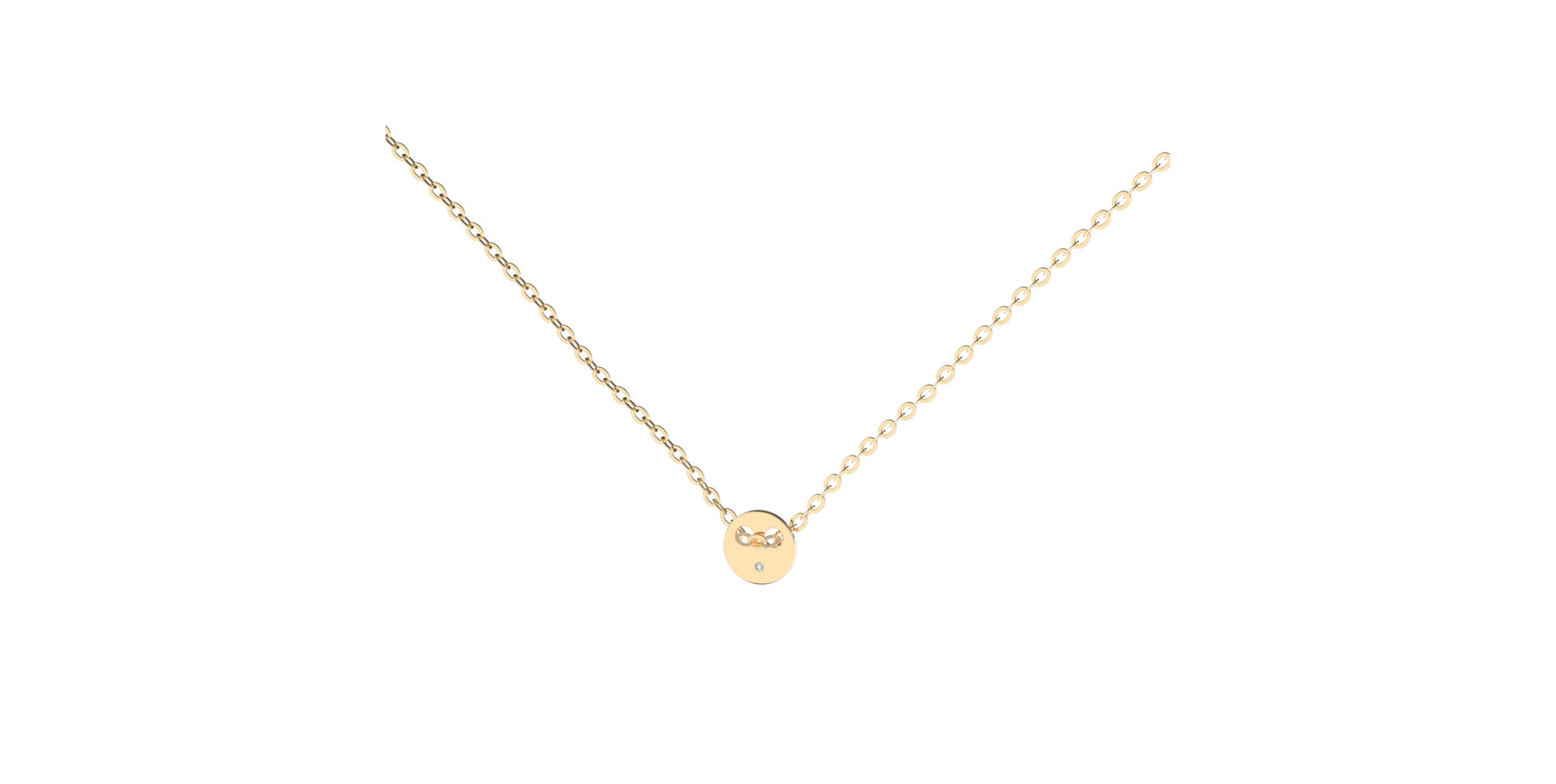 Diamond necklace Minimalism