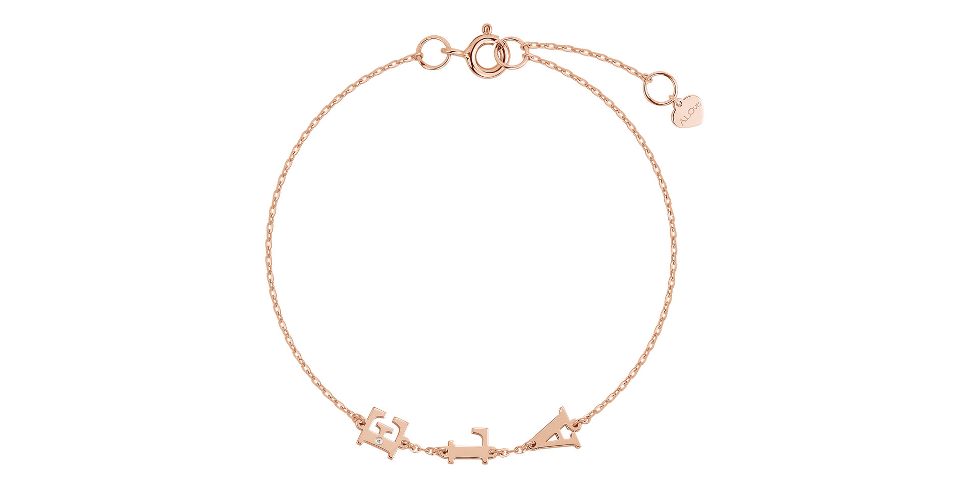 Diamond bracelet Big Letters