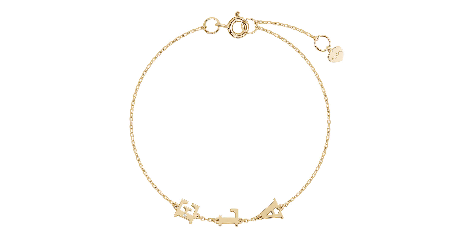 Diamond bracelet Big Letters