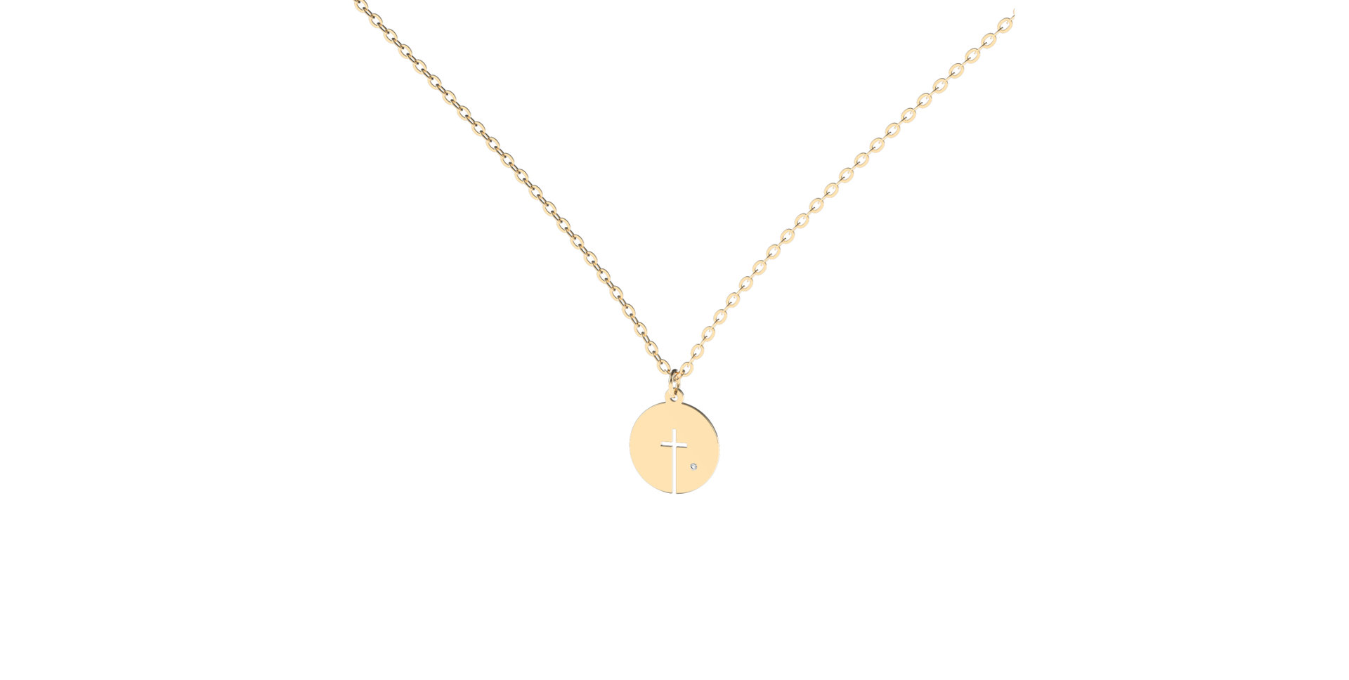 Diamond necklace Icon Cross