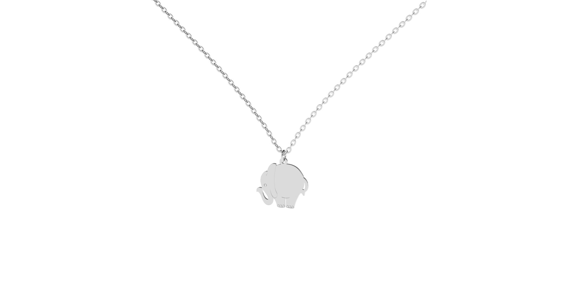 Diamond necklace Elephant