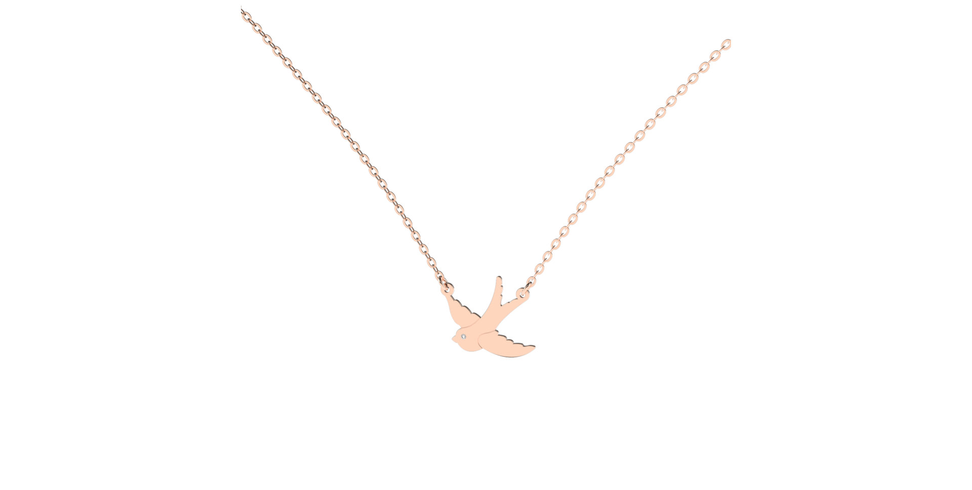 Diamond necklace Swallow