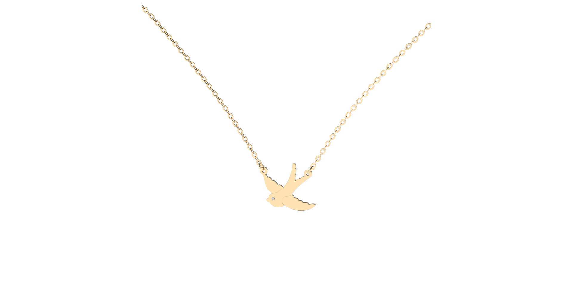 Diamond necklace Swallow