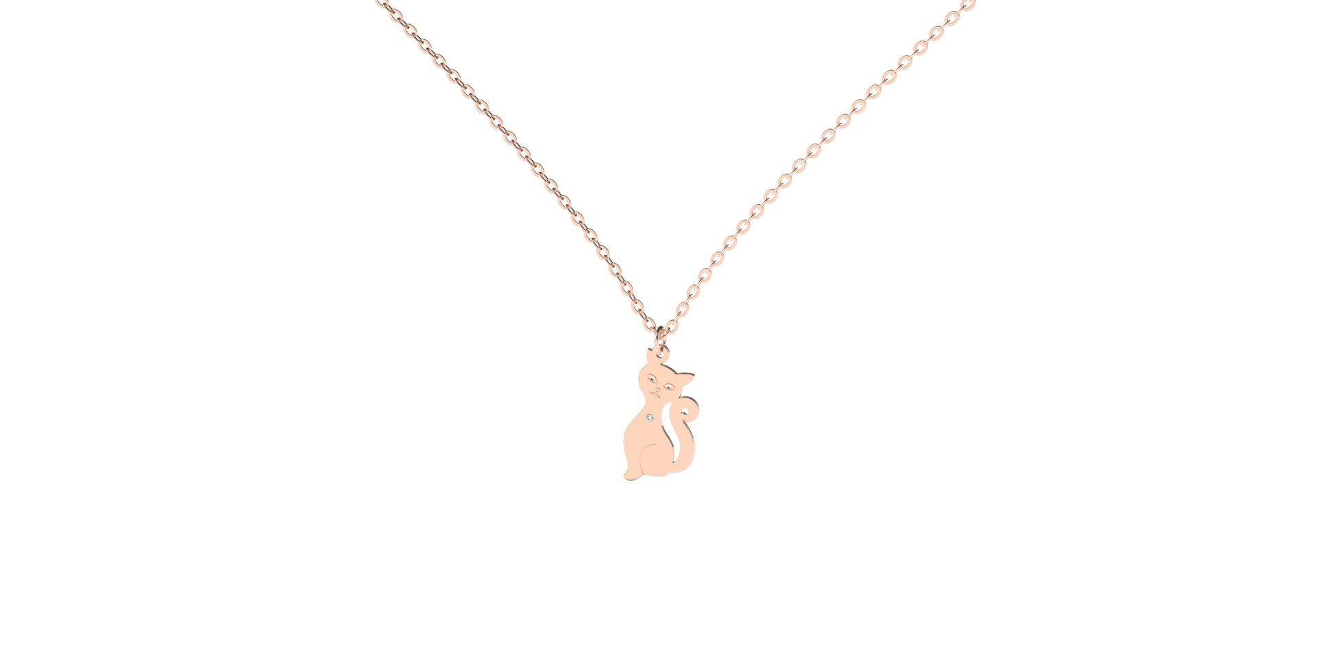 Diamond necklace Cat