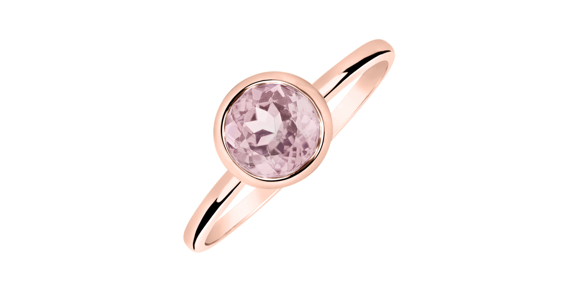Ring with Rose Quartz Bonbon