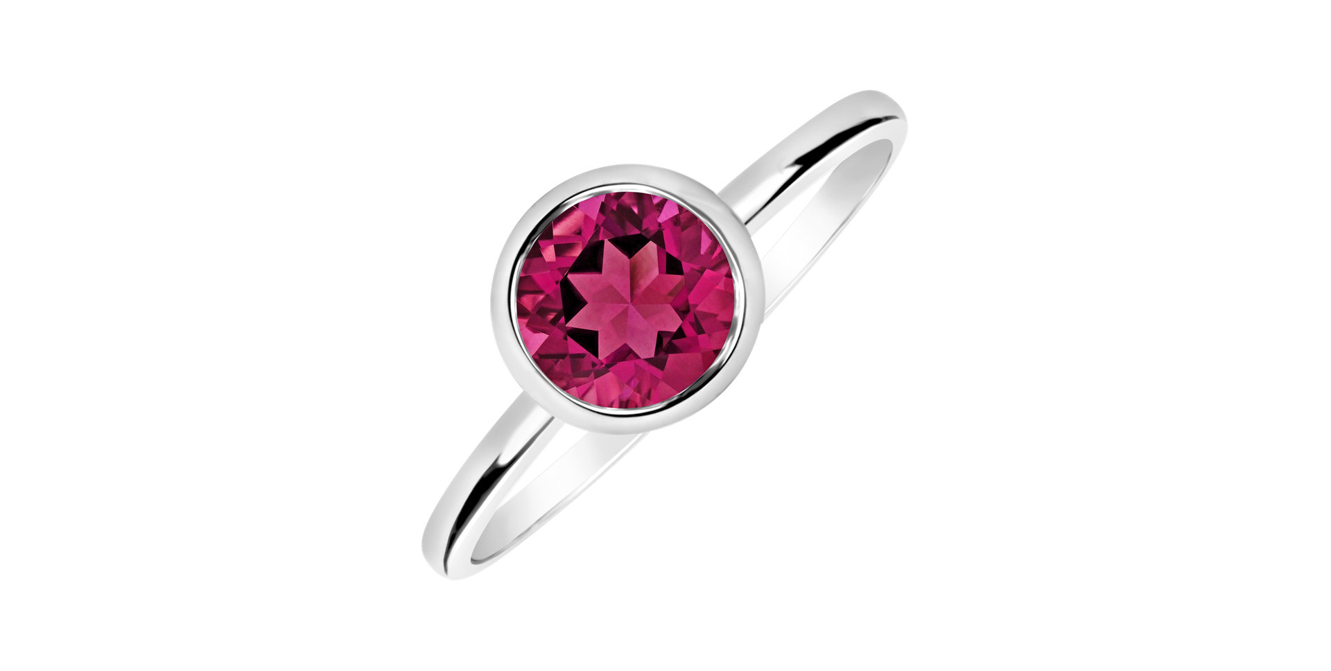 Ring with Topaz Pink Bonbon