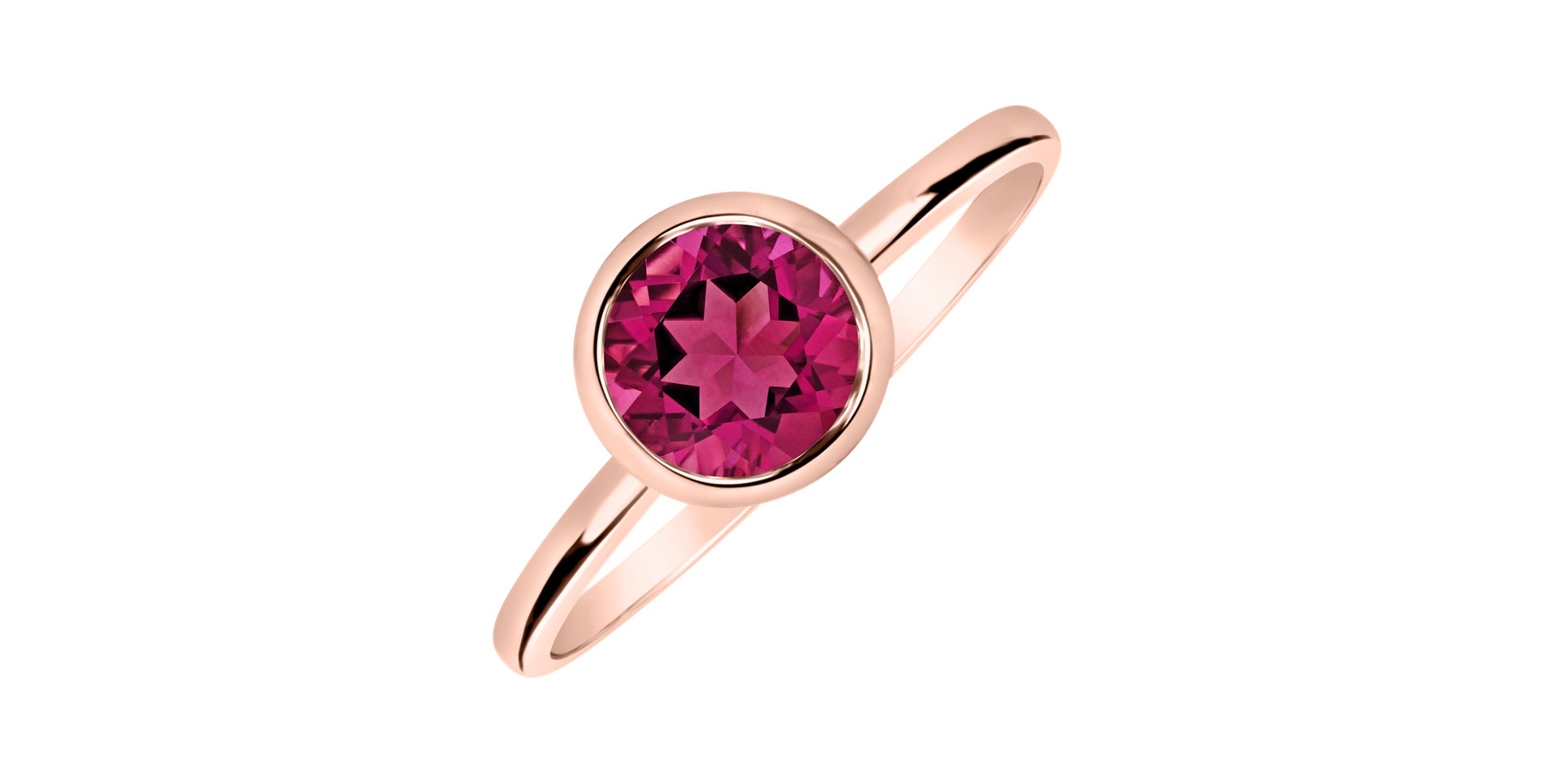 Ring with Topaz Pink Bonbon