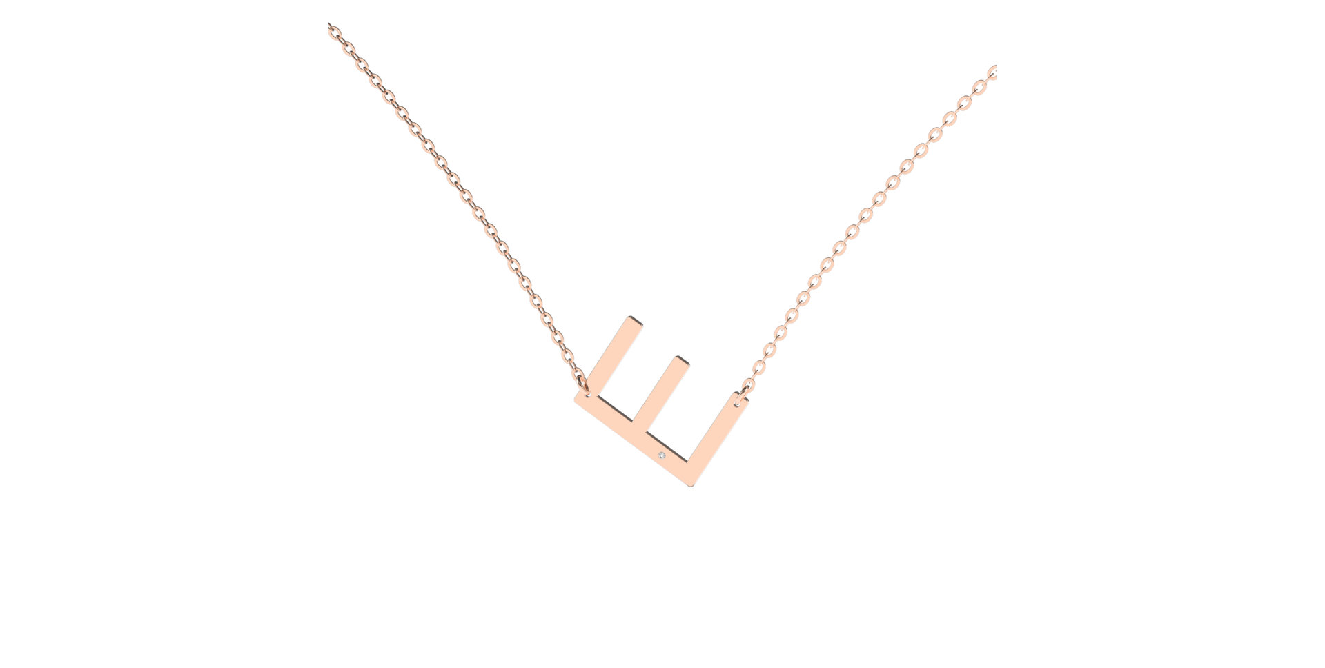 Diamond necklace Big Line E