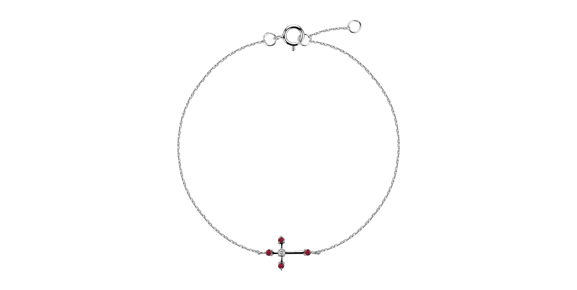 Diamond bracelet with Ruby Miracle Glory