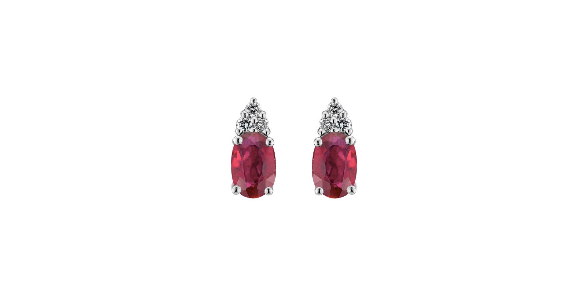 Diamond earrings with Ruby Mystery Secrets