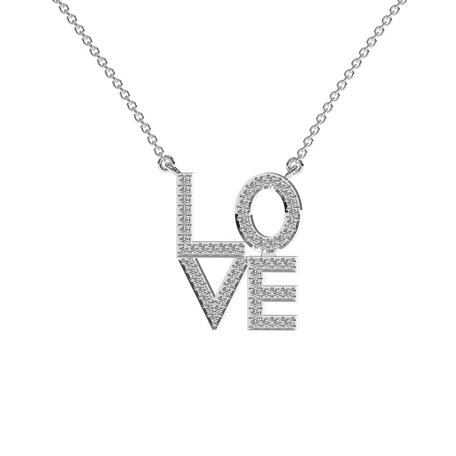 Diamond necklace Love