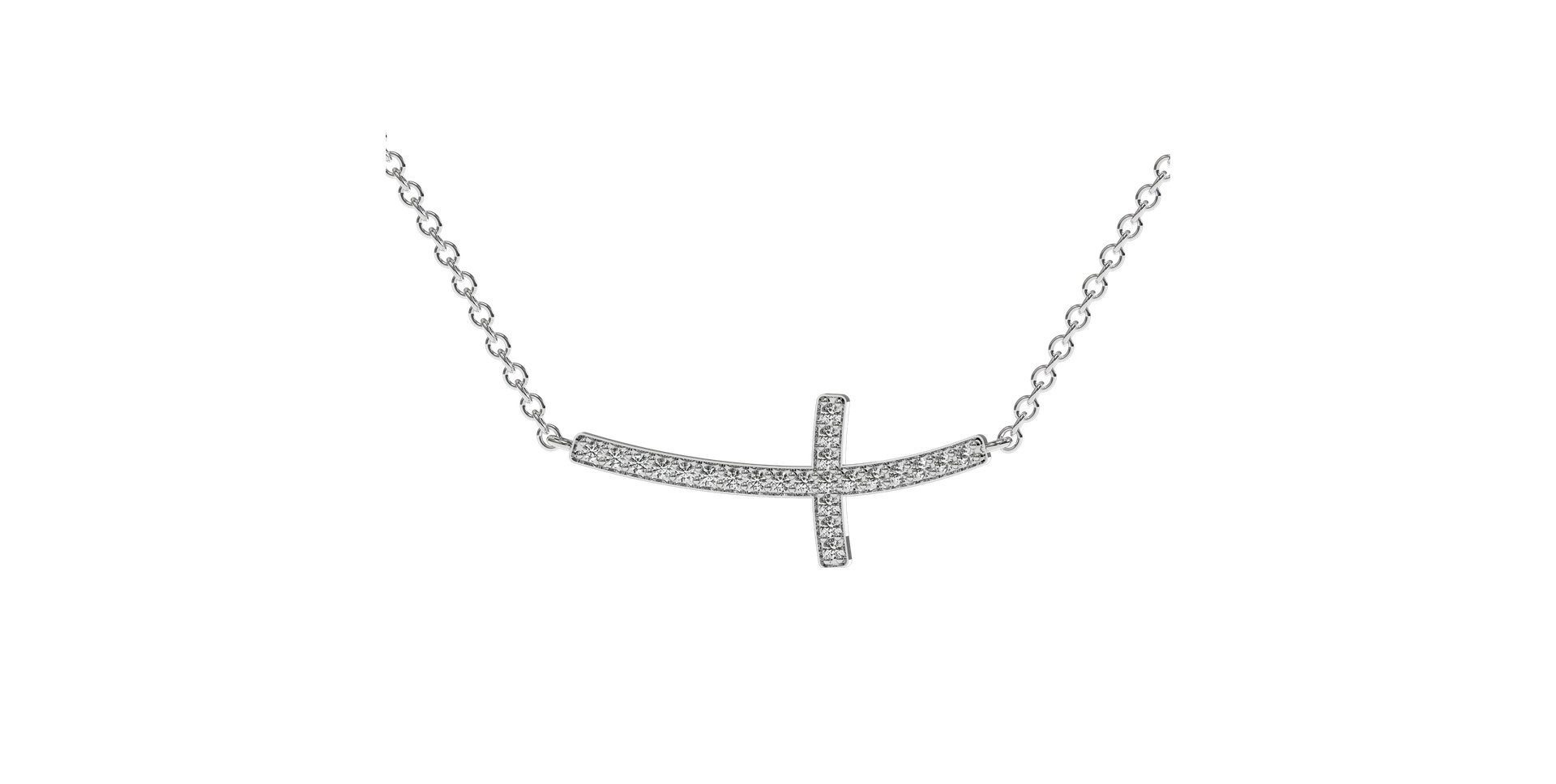 Diamond necklace Cross