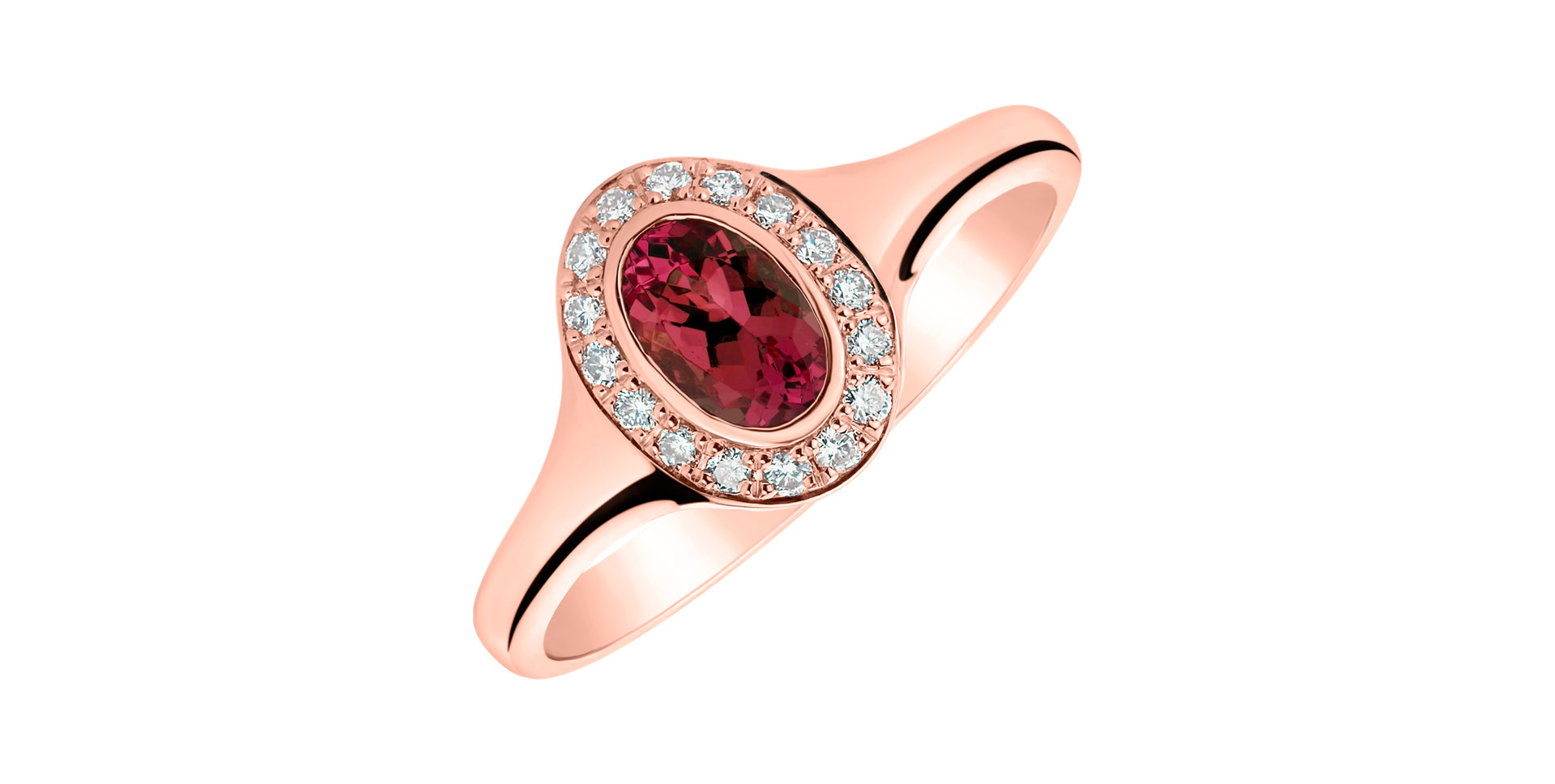 Diamond ring with Ruby Lucky Ruby