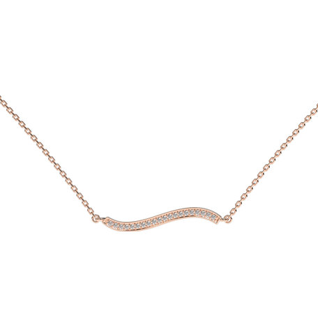 Diamond necklace Wave