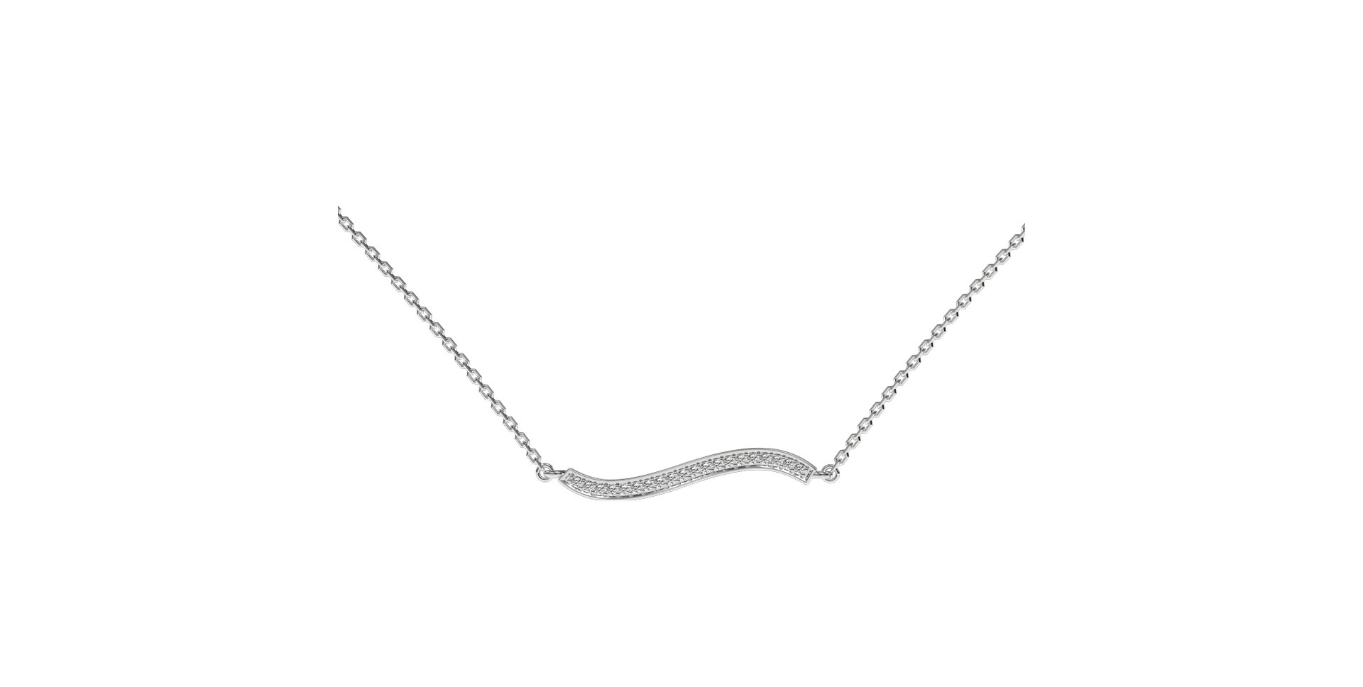 Diamond necklace Wave