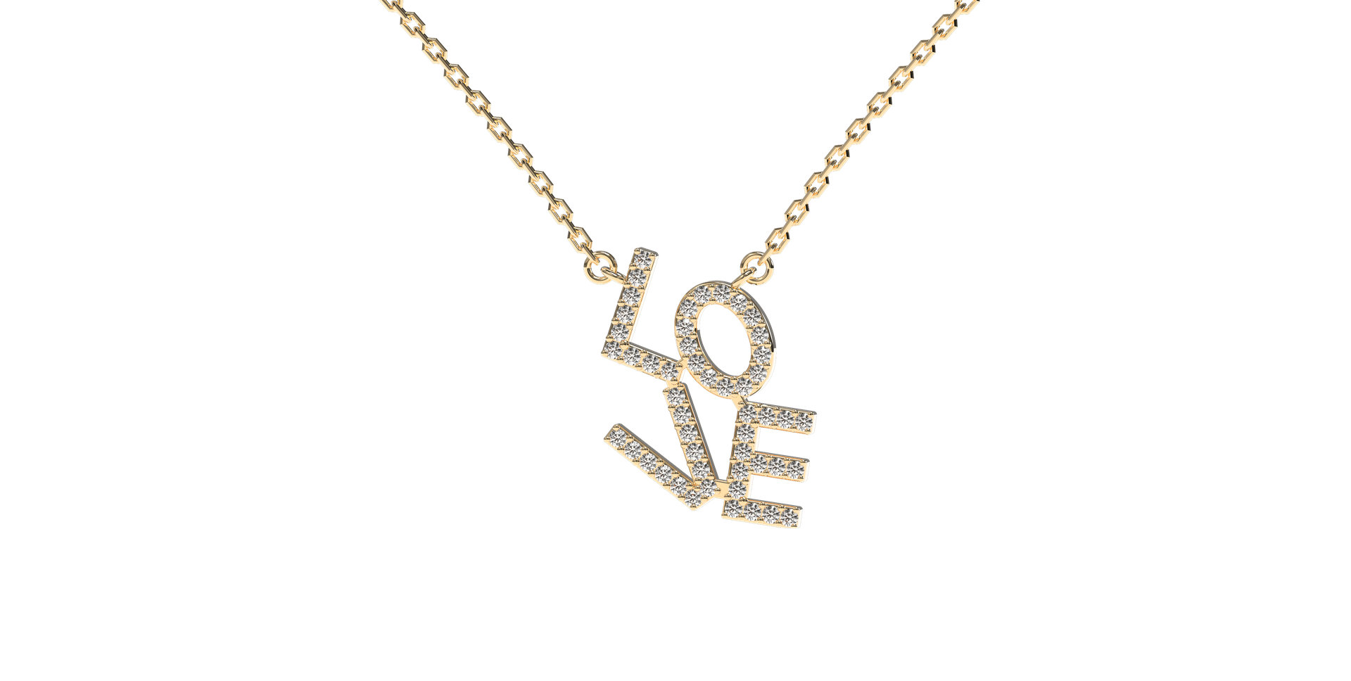 Diamond necklace Sparkling Love