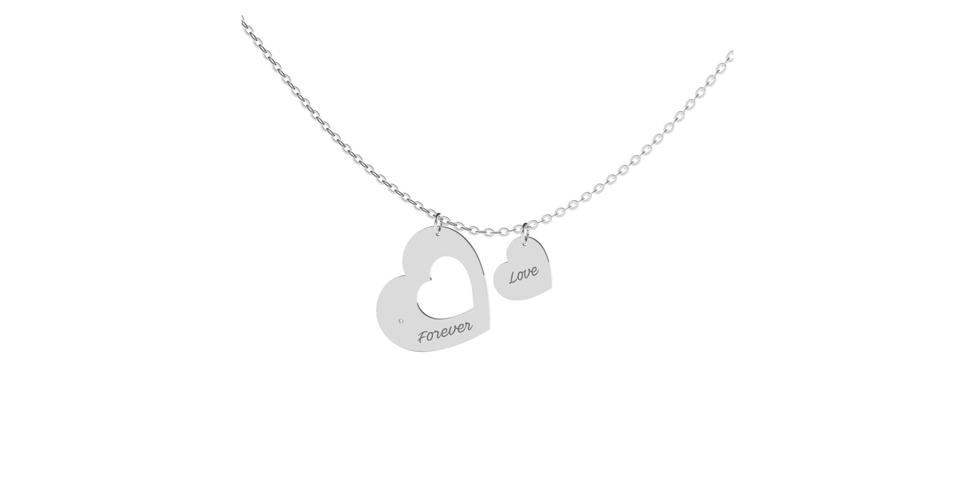 Diamond necklace Love Forever