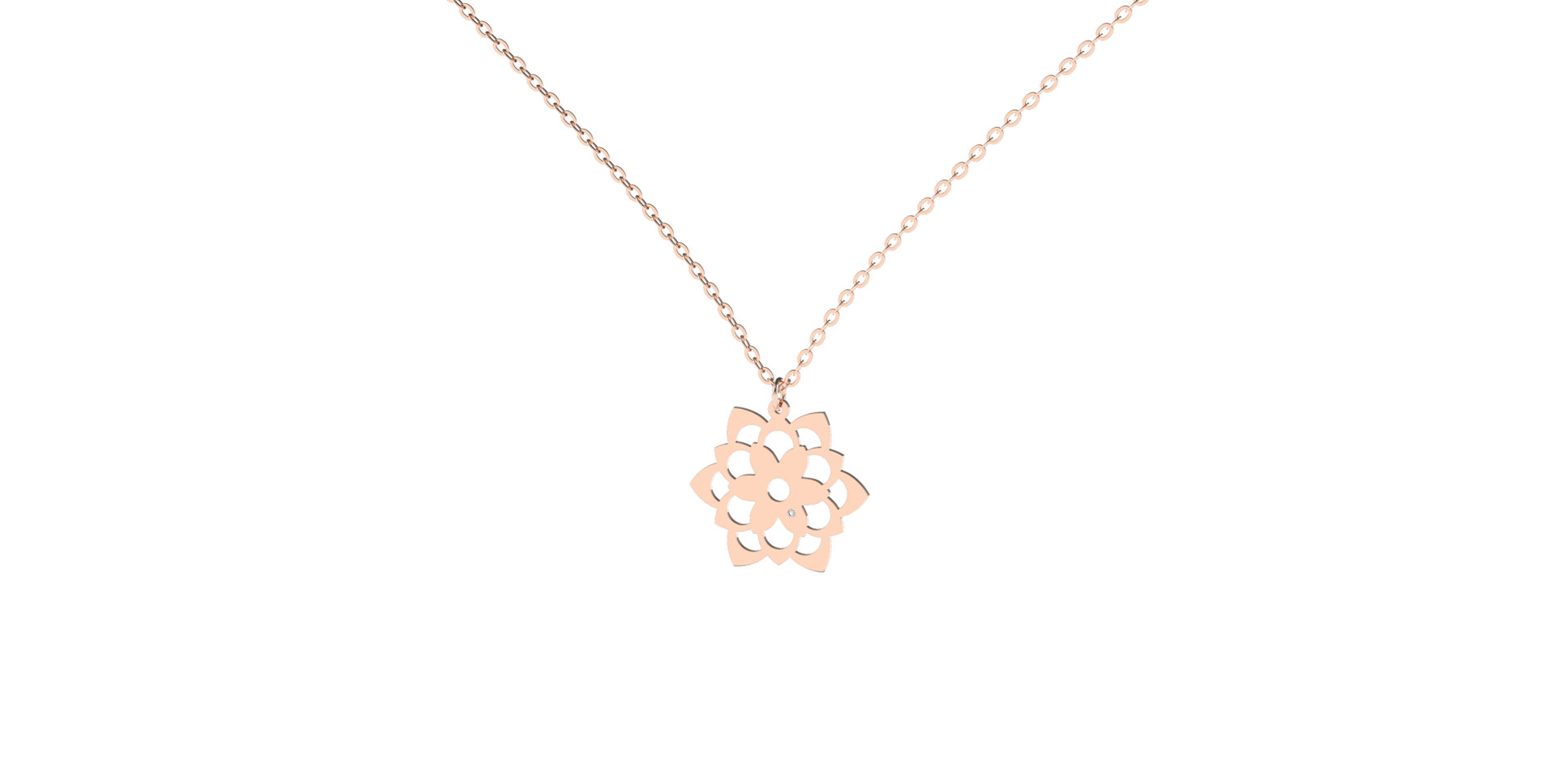 Diamond necklace Little Blossom