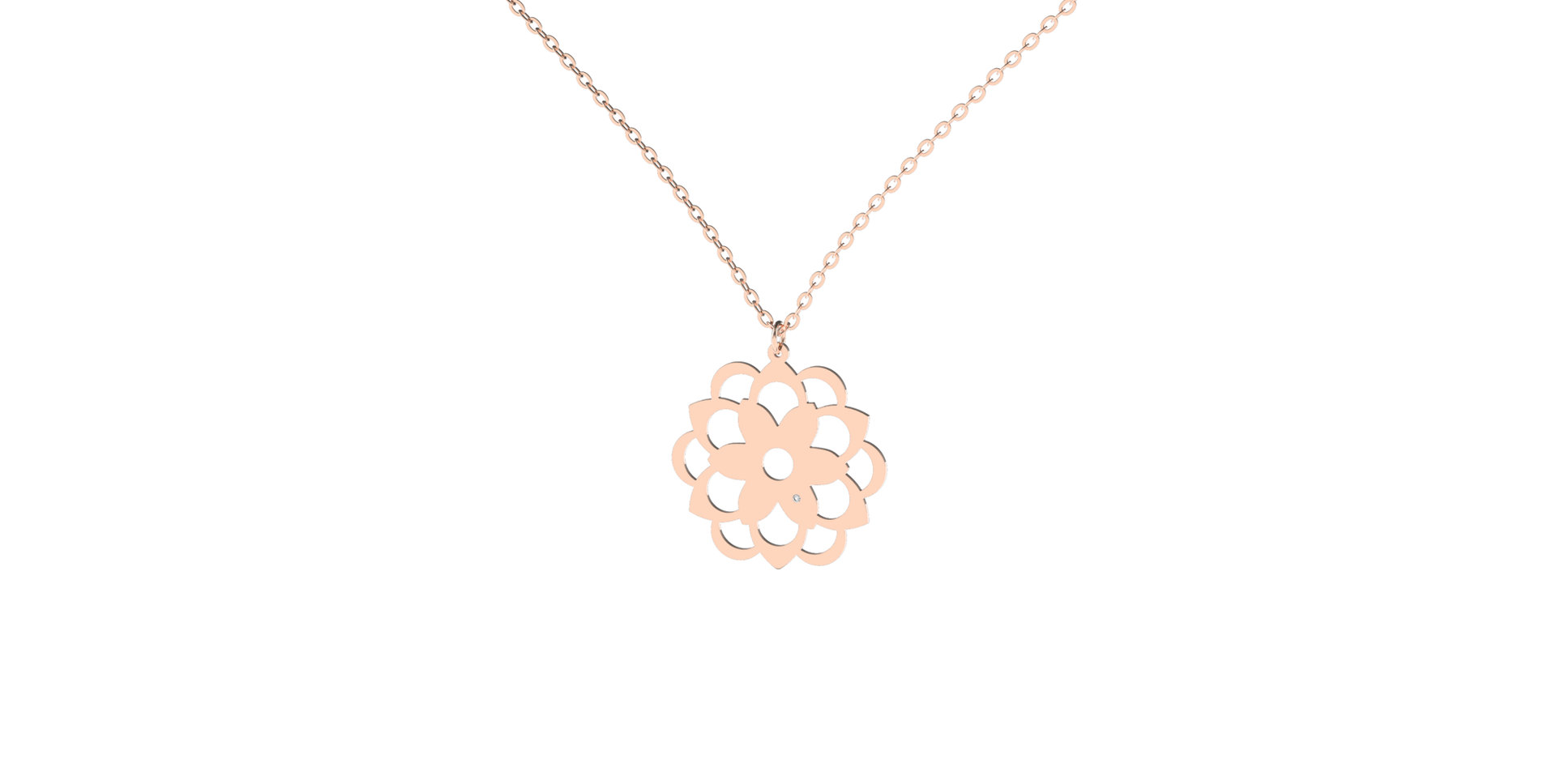 Diamond necklace Blossom