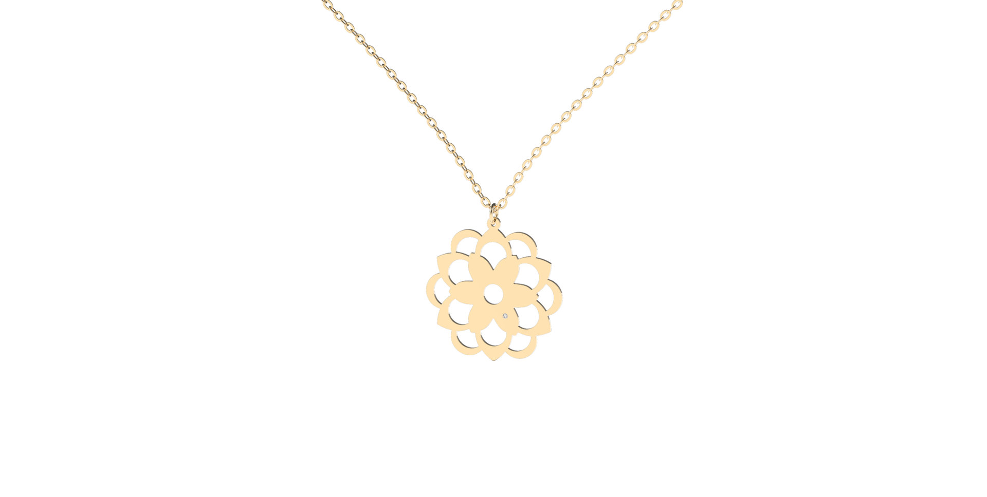 Diamond necklace Blossom