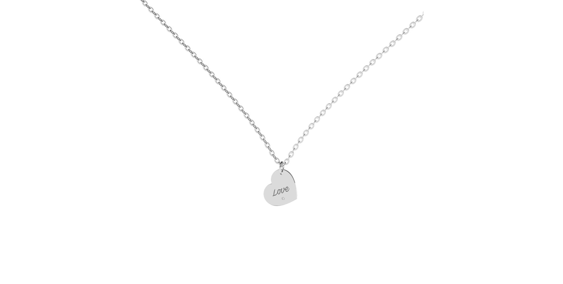 Diamond necklace Love