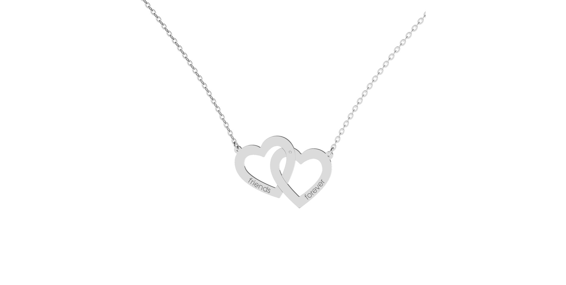 Diamond necklace Friends Forever