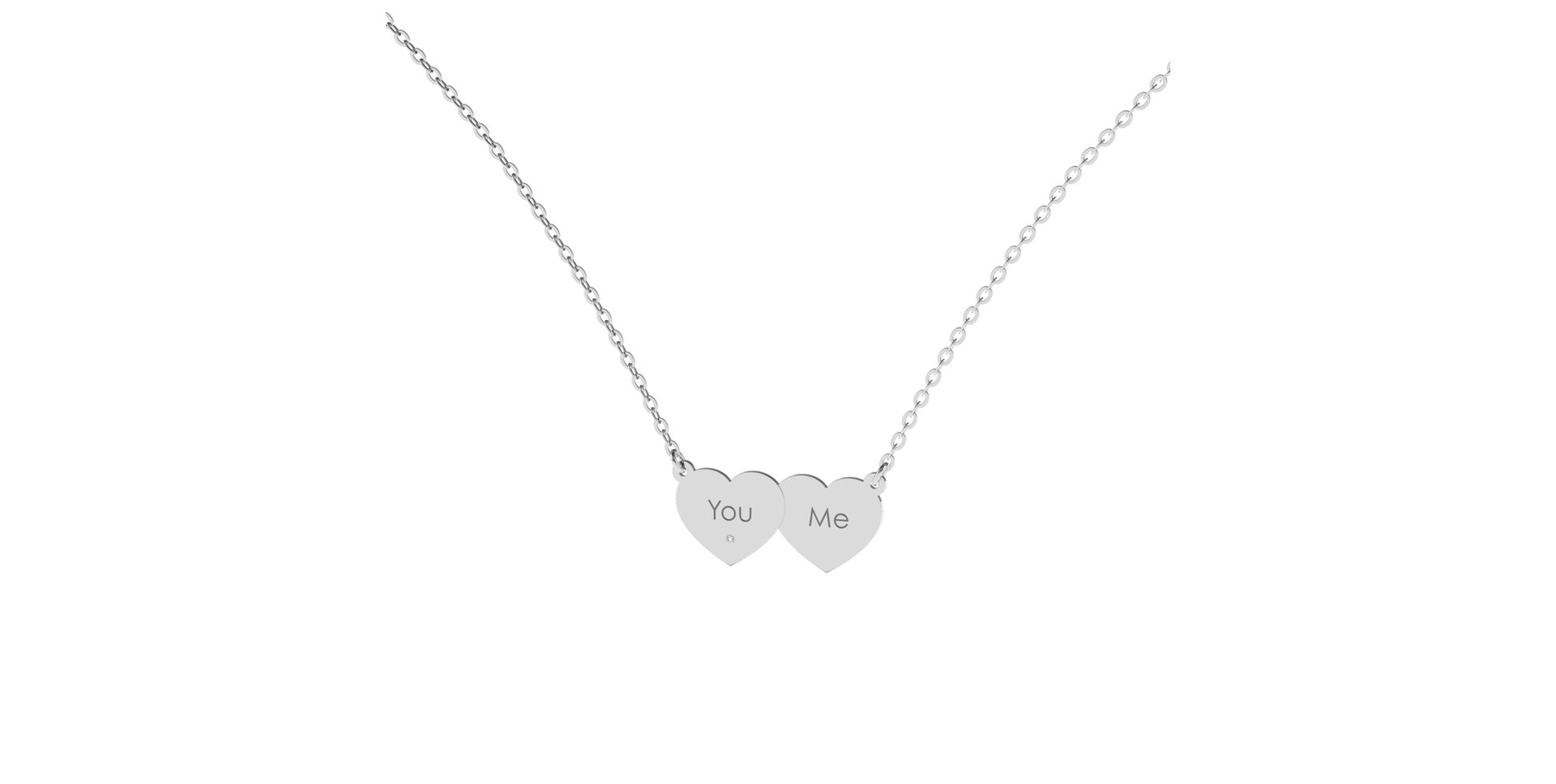 Diamond necklace You & Me