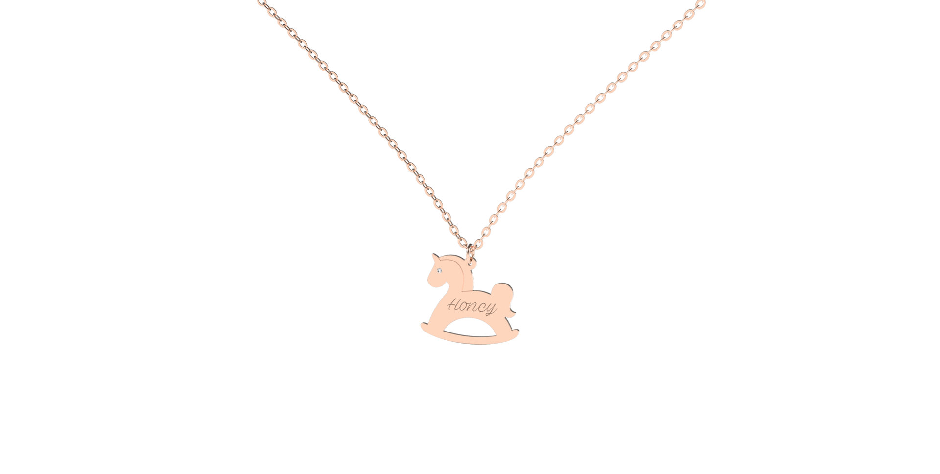 Diamond necklace Honey Horse