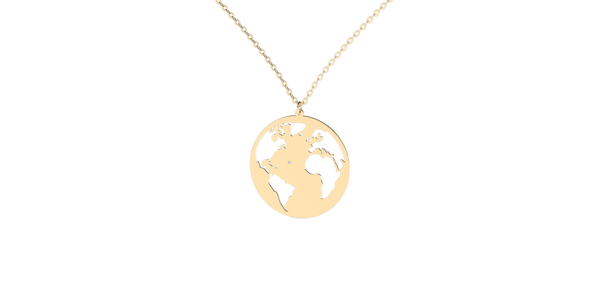 Diamond necklace Earth