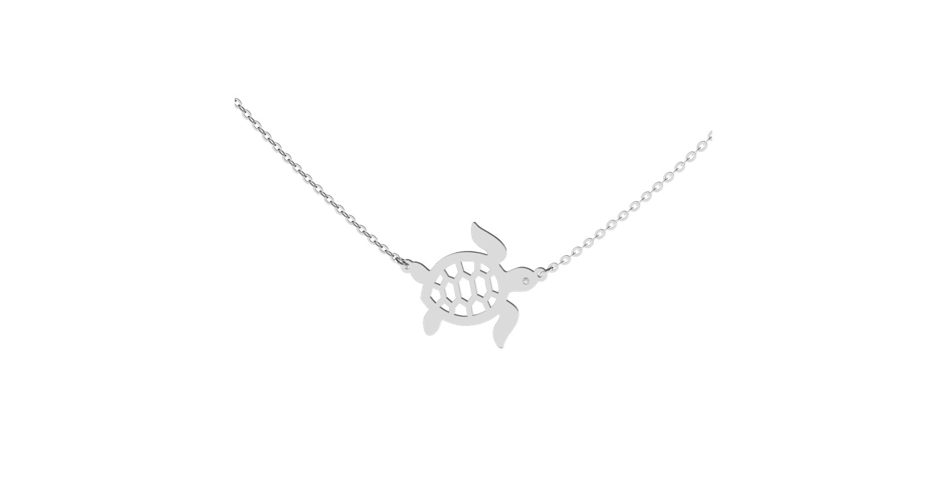 Diamond necklace Turtle