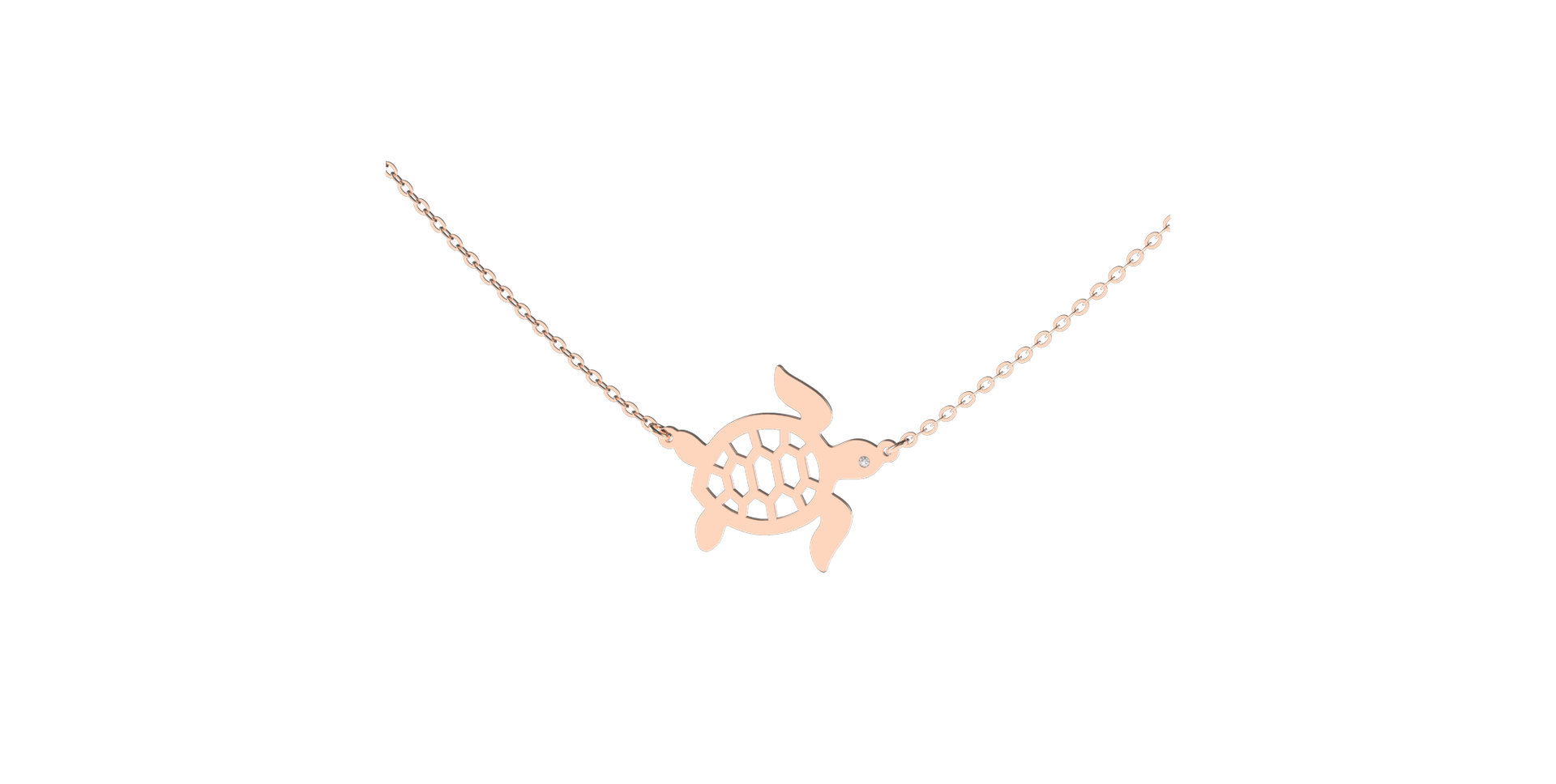 Diamond necklace Turtle