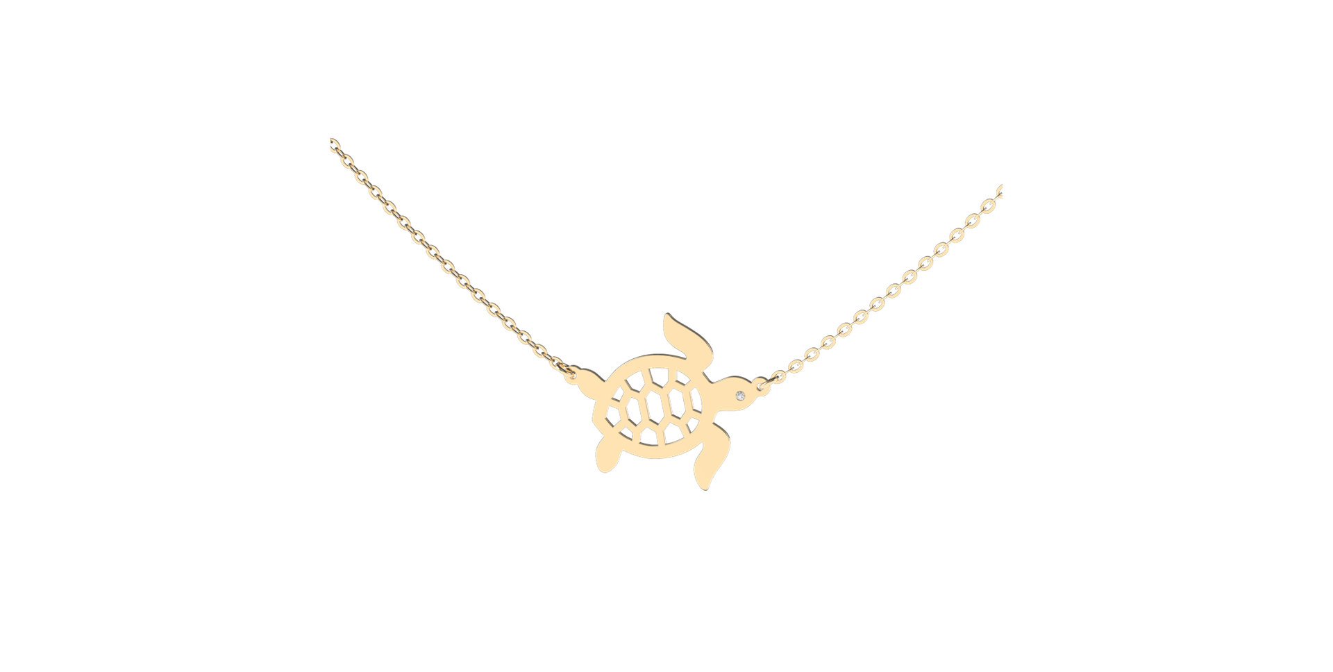 Diamond necklace Turtle