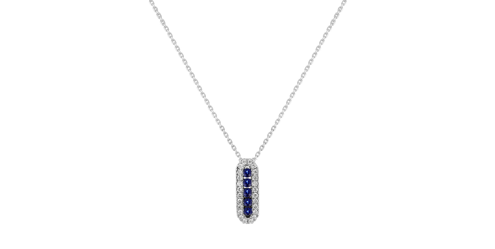 Diamond pendant with Sapphire Aristocratic Vision