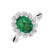 Diamond ring with Emerald Eternal Sky4