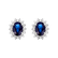 Diamond earrings with Sapphire Princess Sparkle5