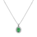Diamond pendant with Emerald Princess Sparkle3