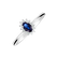 Diamond ring with Sapphire Princess Sparkle4