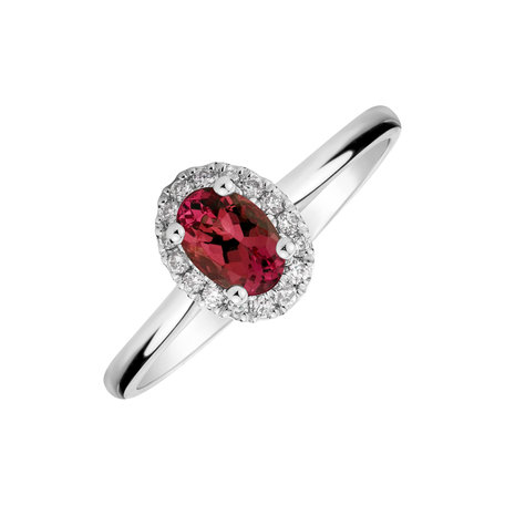 Diamond ring with Ruby Princess Wish